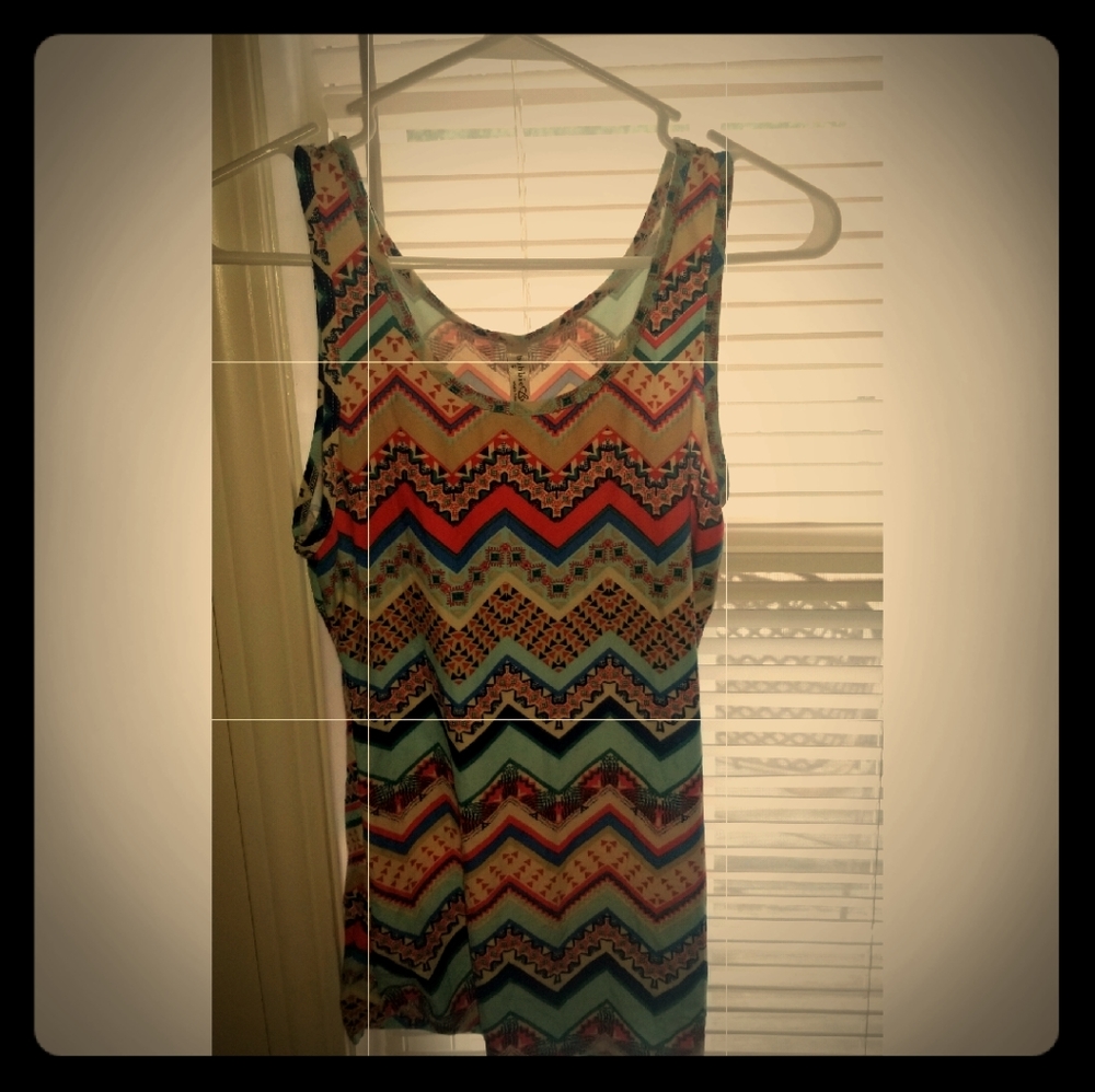 Aztec Print Tank Top